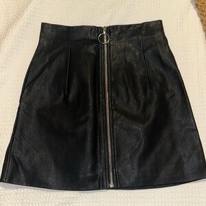 Black Leather Skirt